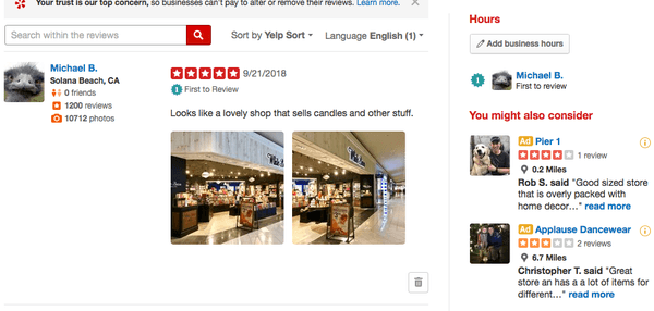 Can't trust Yelp.