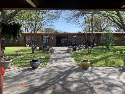 Outdoor courtyard