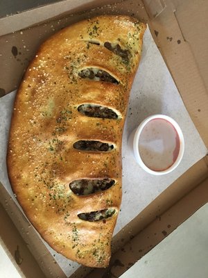 Family cheese steak Stromboli