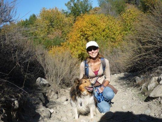 Jeanette with her Proper Pup, Sadie