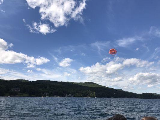 Parasailing at Lake George