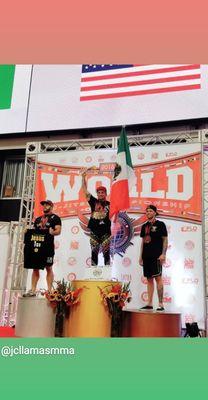 JC Llamas wininng 4 Gold Medals at Brazilian JiuJitsu Worlds Tournaments SJJIF