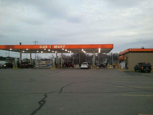 The gas station