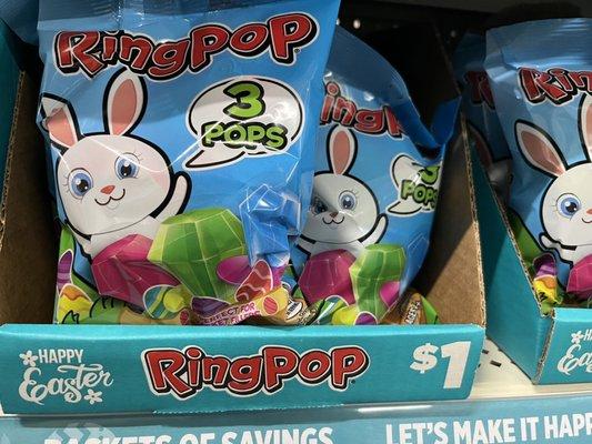 Ring Pops 3 for $1