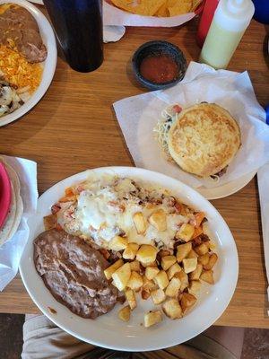 Chilaquiles and gorditas