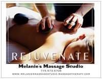 Melanie's Studio...Time to Relax.  715.573.6706