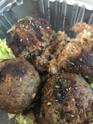 lamb meatballs- great flavor but too salty to enjoy