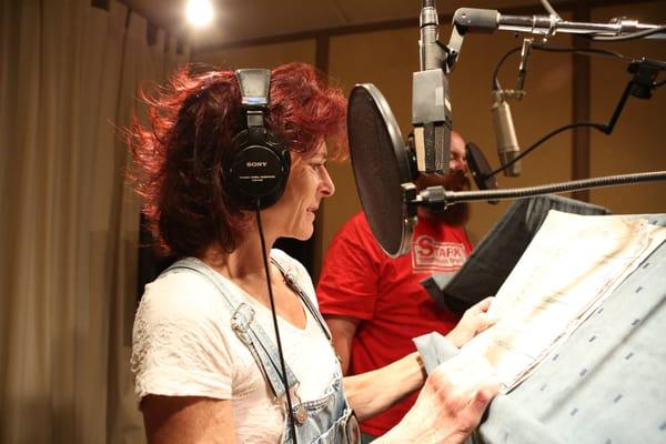 The studio and staff are focused on voice over and postproduction.