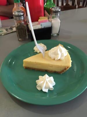 Tasty key lime with a homemade crust. You need to try it!!!