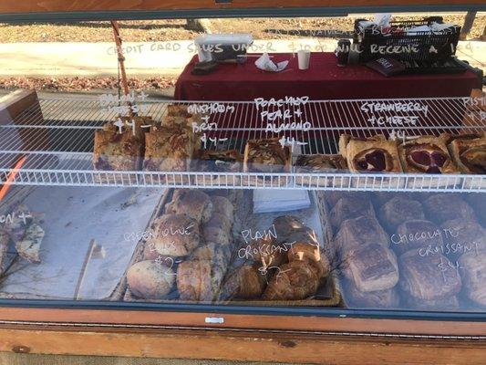 Some of the bakery items. Another case had bread.