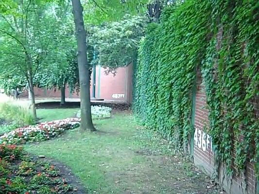 Forbes Field remaing outfield wall section