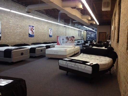 Inside the brand new Discount Mattress in Lincoln Park, located on Clybourn Ave across the street from LA Fitness.