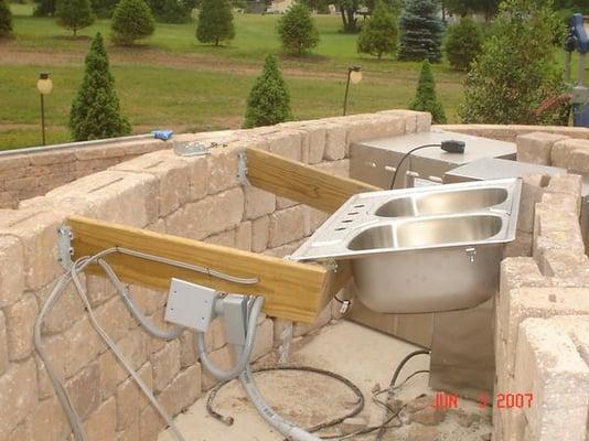 Outdoor Grill Framing