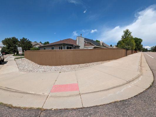 Painted Highlands ranch brown.