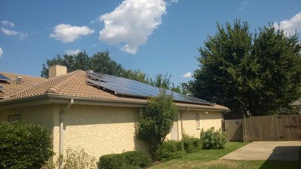 Dallas home solar panel installation