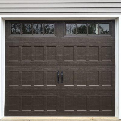 Recessed panel in brown