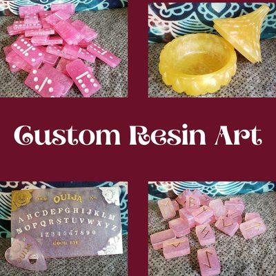 Also we have a small custom resin store...want something custom? Feel free to inquire!