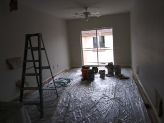 Drywall repairs before paint