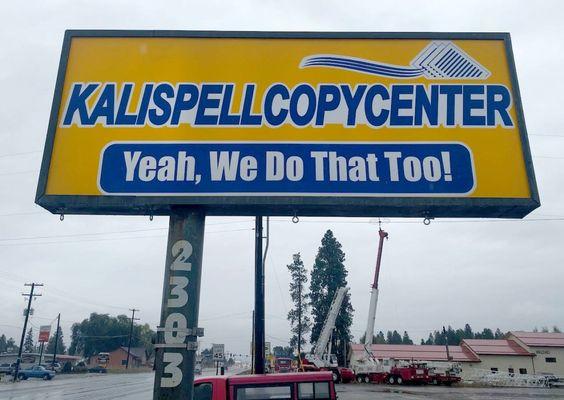 New Kal Copy Sign made by Kalispell Copy Center: Signs of all Kinds!