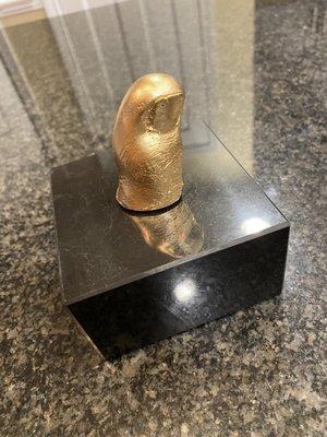 A toe trophy