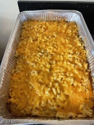 Bake macaroni and cheese