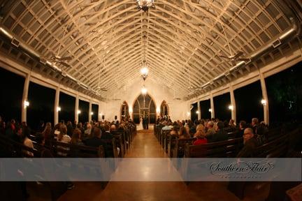 The stunning chapel at The Brooks at Weatherford (venue).