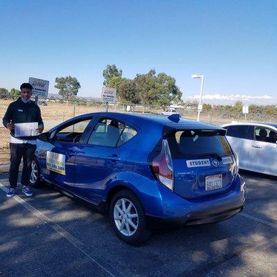 Aidan passes the DMV driving test making no errors at the Temecula office!