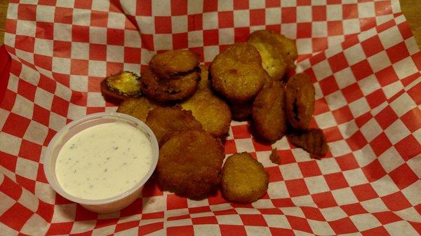 Fried pickles appetizer