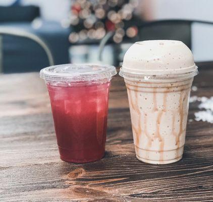 Our classic combo! 16oz shake and 16oz Tea.