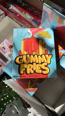 Gummy Fries... with Ketchup.