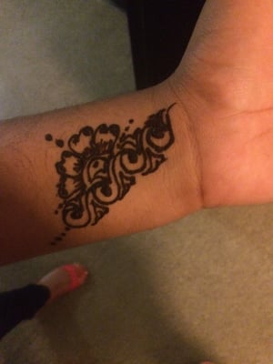 Beautiful henna done by gina!!!