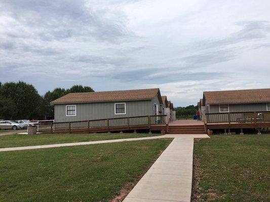 Portable buildings where the classrooms are