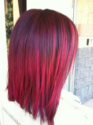 Baliage Ombre' in magenta