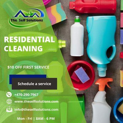 Residential cleaning service.