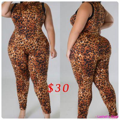 Leopard 2X jumpsuit