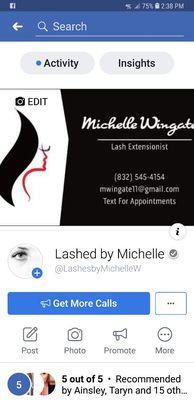 Lashed by Michelle  Facebook page for more reviews and photos.