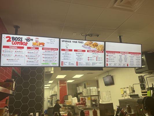 Menu board