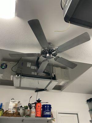 52"inch ceiling fan installed by Mr. Ray's Handyman