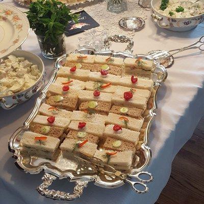 Vintage silver-plated serving trays assist every event from appetizers to desserts. Check out all our rentals for your next party.