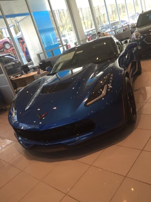 2016 Corvette in Electric Blue