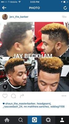 Odell beckham Jr. haircut and dye