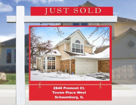 Just sold this spacious 2 bedr townhome w/ first floor den and 2 car gar in Schaumburg. Call me today to find your dream home!
 847-373-1348