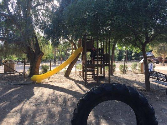 One (of three!) kids playground areas.