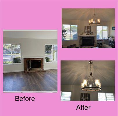 Here are some of the before and after photos Just in Time Electric did at my house.