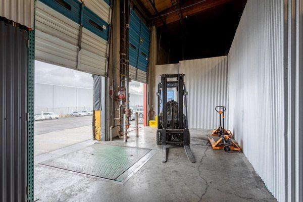 loading docks and forklifts