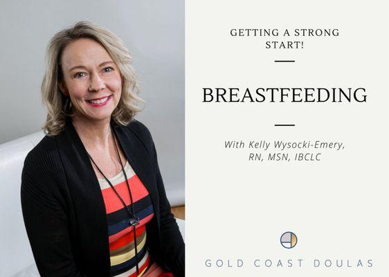 Breastfeeding class available both in-person and virtually with Kelly Emery, RN, IBLC