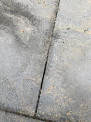 Sand missing in between pavers