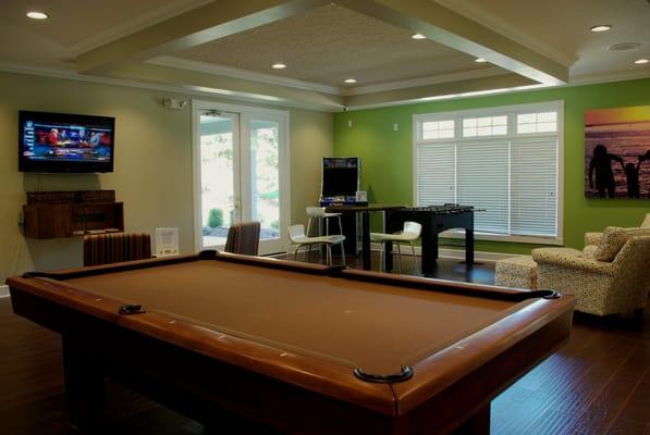 Pool Table in Luxury Clubhouse