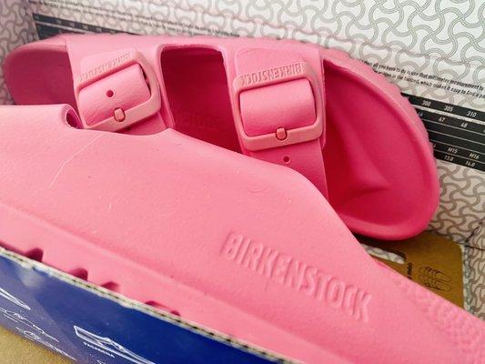 Pink Birkenstock's.