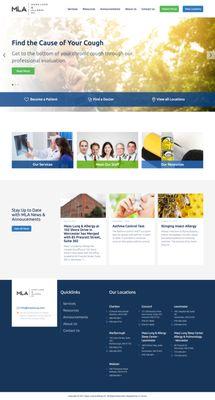 Website redesign for Mass Lung & Allergy.